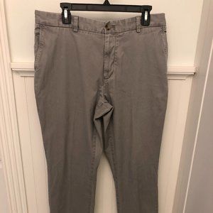 Vineyard Vines Mens Gray Breaker Pants 36x36